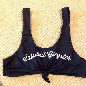 Spiritual gangster bikini top